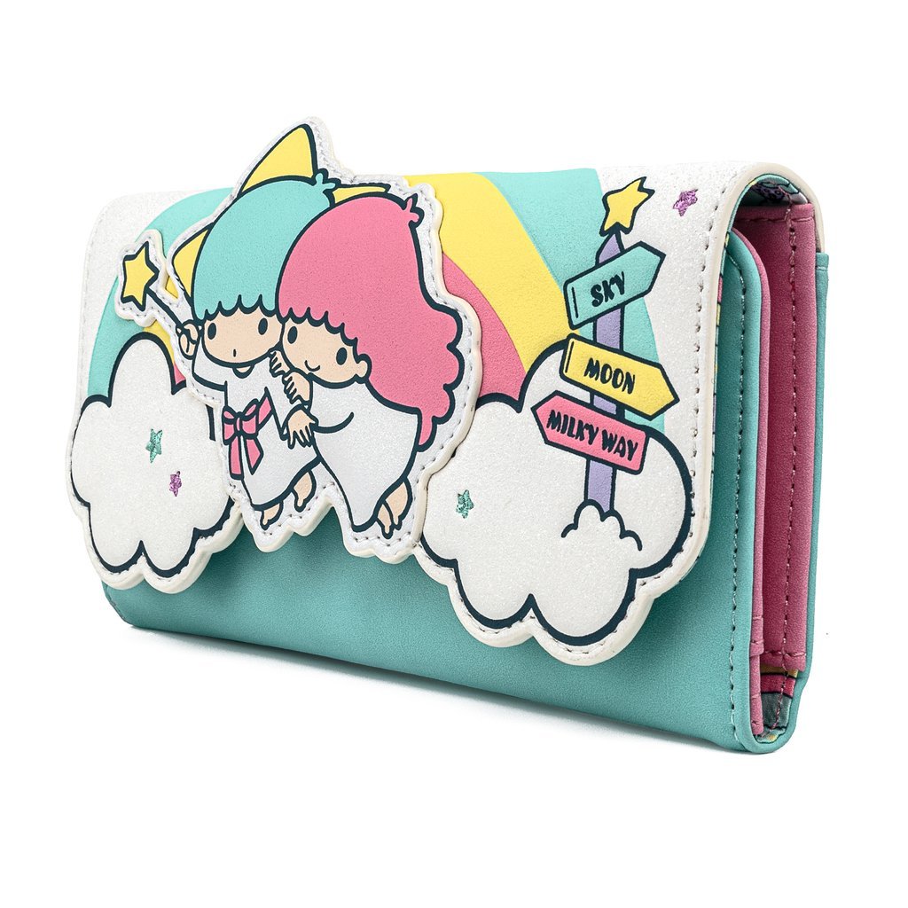 Loungefly x Sanrio Little Twin Stars Rainbow Purse - GeekCore