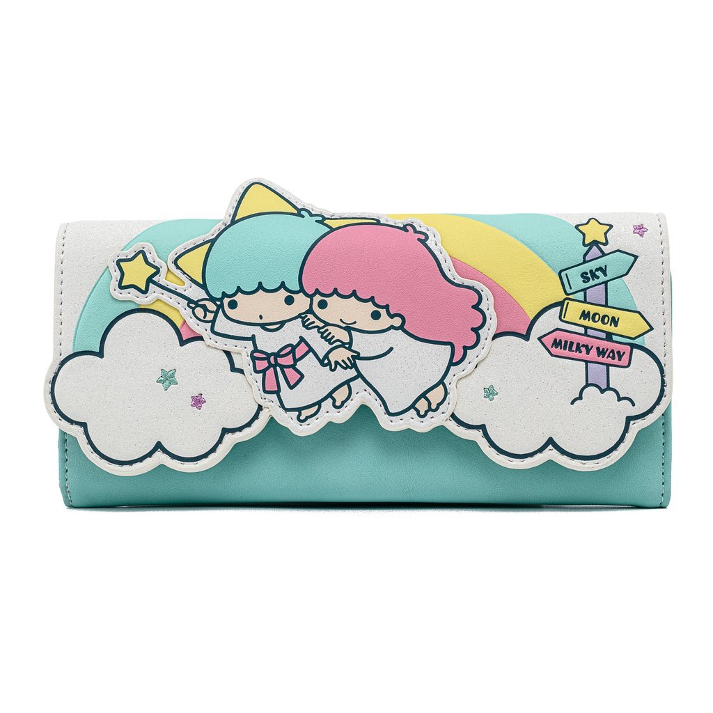 Loungefly x Sanrio Little Twin Stars Rainbow Purse - GeekCore