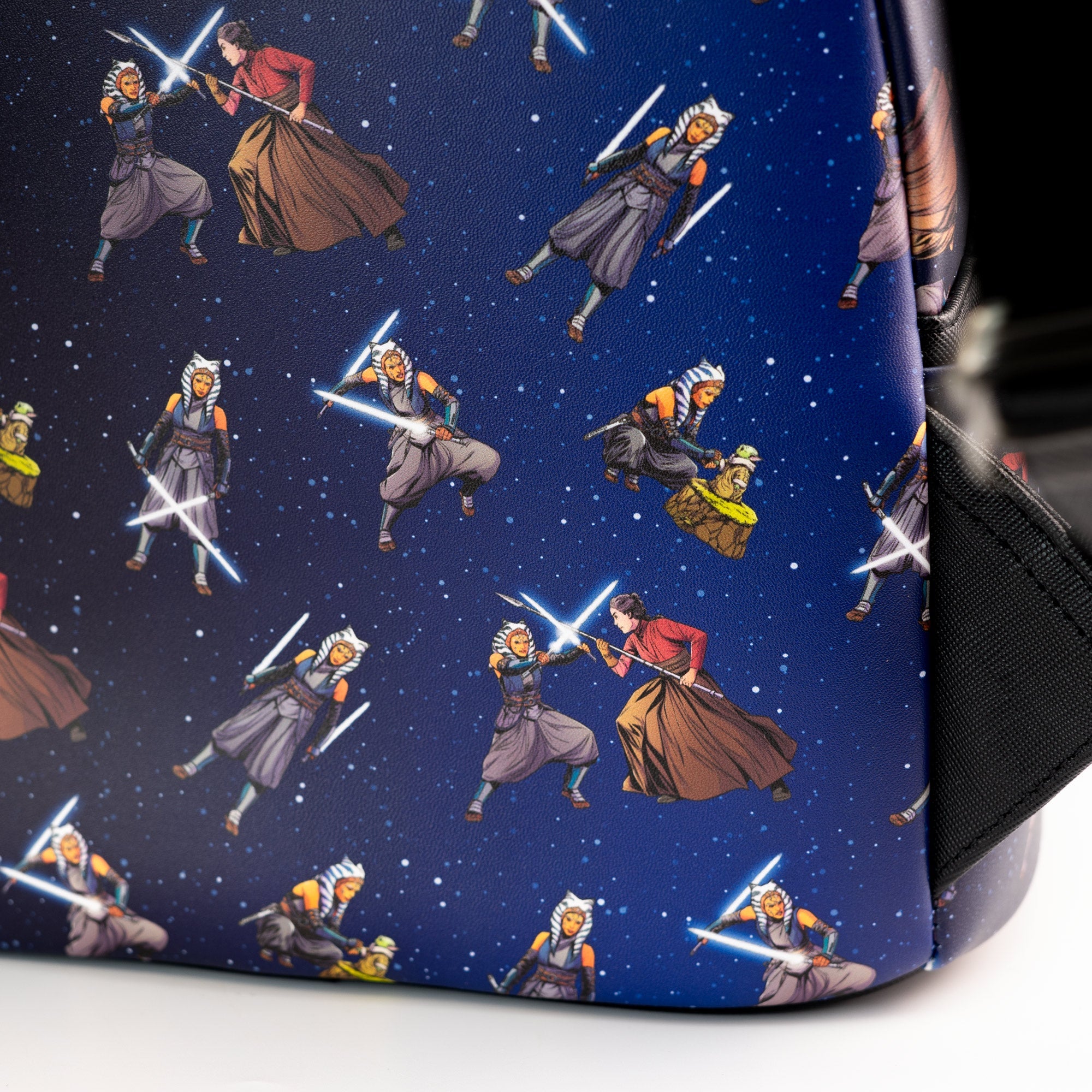 Loungefly x Star Wars Ahsoka Tano Alternating poses AOP Mini Backpack - GeekCore