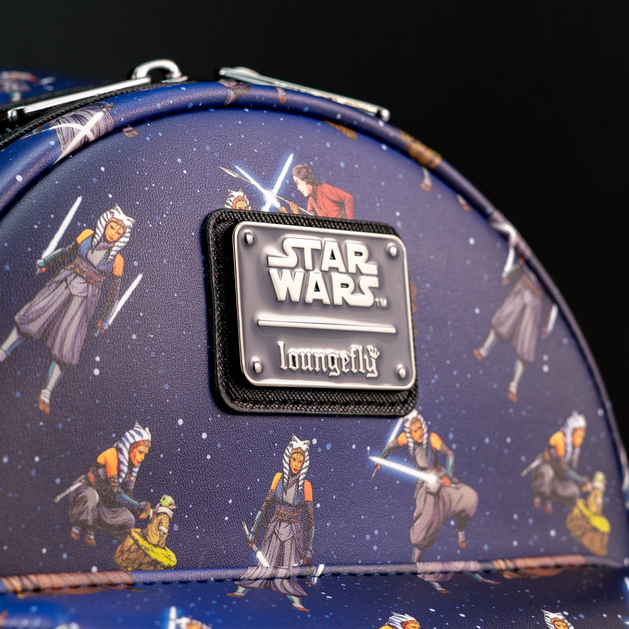 Loungefly x Star Wars Ahsoka Tano Alternating poses AOP Mini Backpack - GeekCore