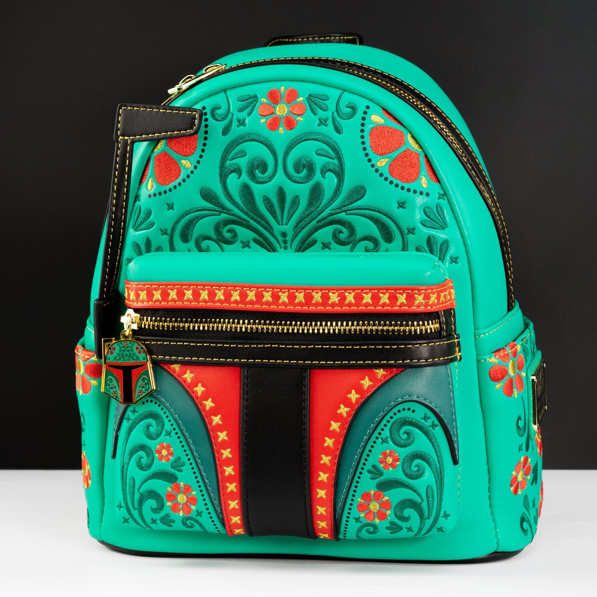 Loungefly x Star Wars Boba Fett Floral Cosplay Mini Backpack GeekCore