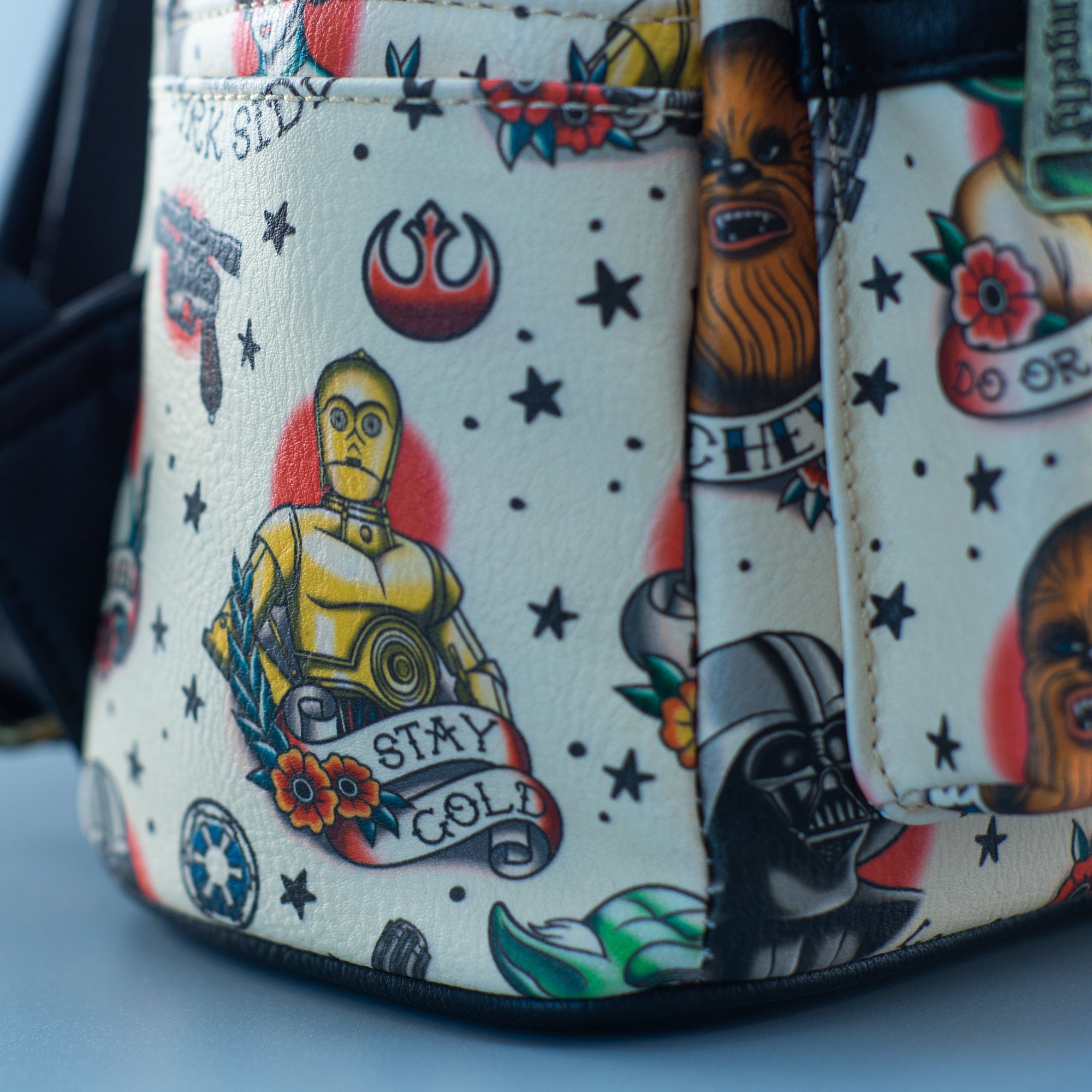 Loungefly x Star Wars Classic Tattoo All Over Print Mini Backpack - GeekCore