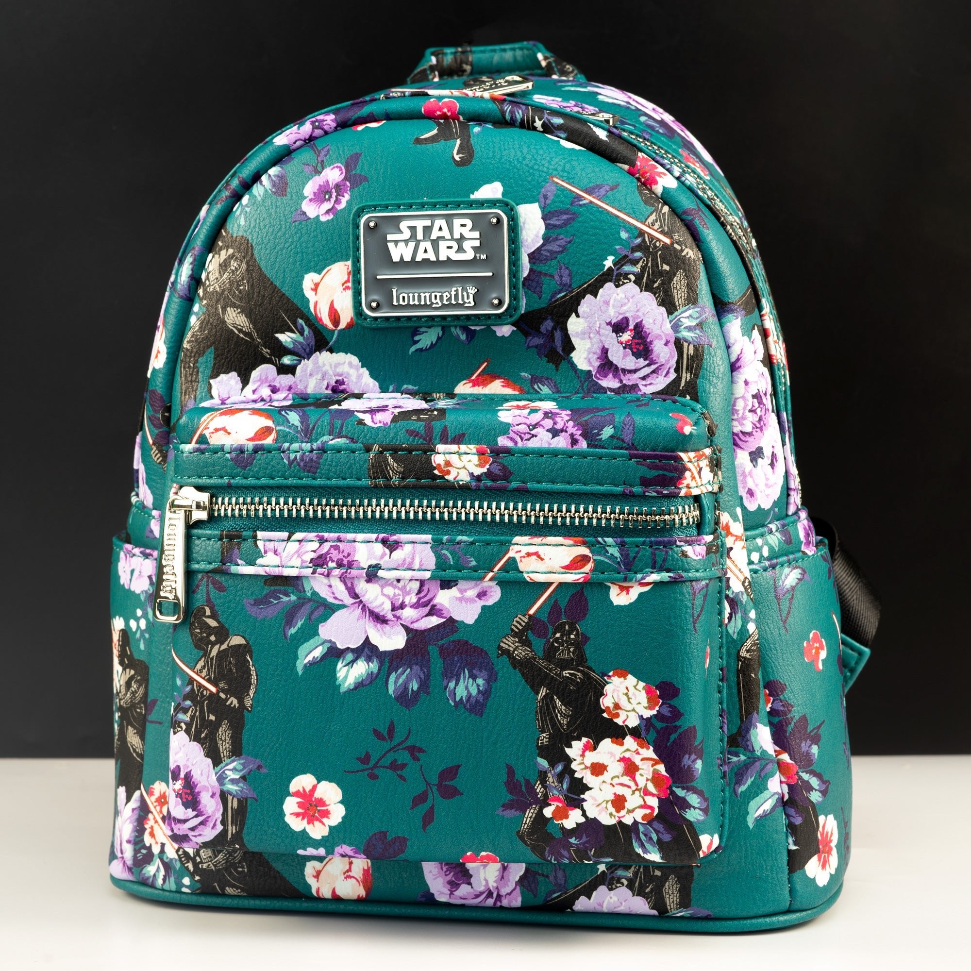 Loungefly x Star Wars Floral Darth Vader AOP Mini Backpack GeekCore