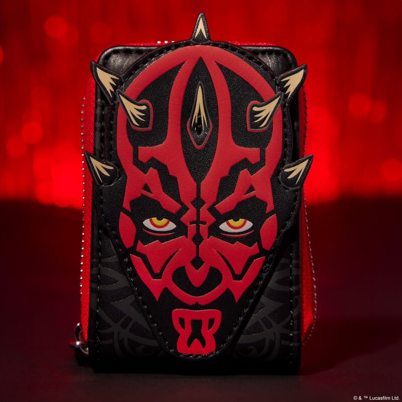 Loungefly x Star Wars Phantom Menace 25th Anniversary Darth Maul Accordion Wallet - GeekCore