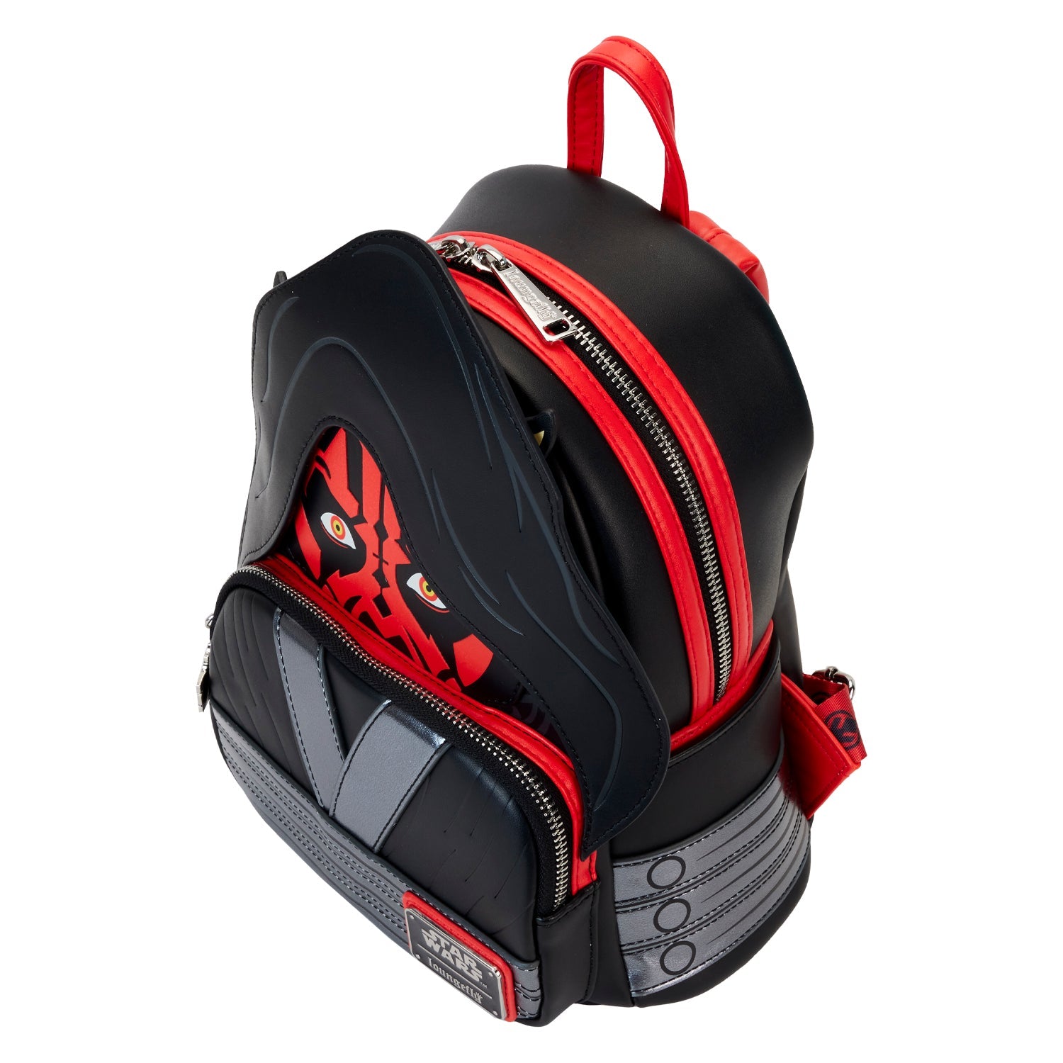 Loungefly x Star Wars Phantom Menace 25th Anniversary Darth Maul Cosplay Mini Backpack - GeekCore