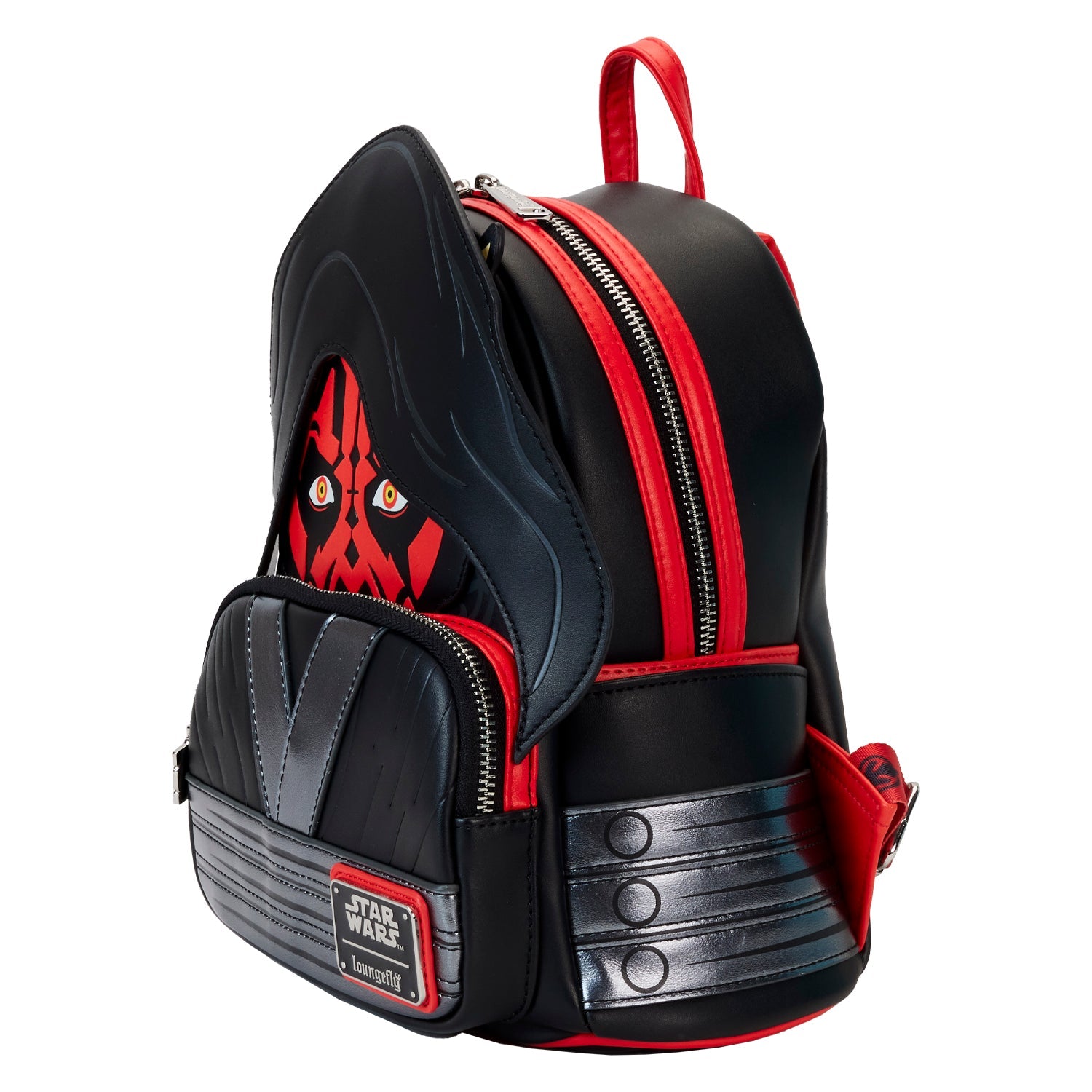 Loungefly x Star Wars Phantom Menace 25th Anniversary Darth Maul Cosplay Mini Backpack - GeekCore