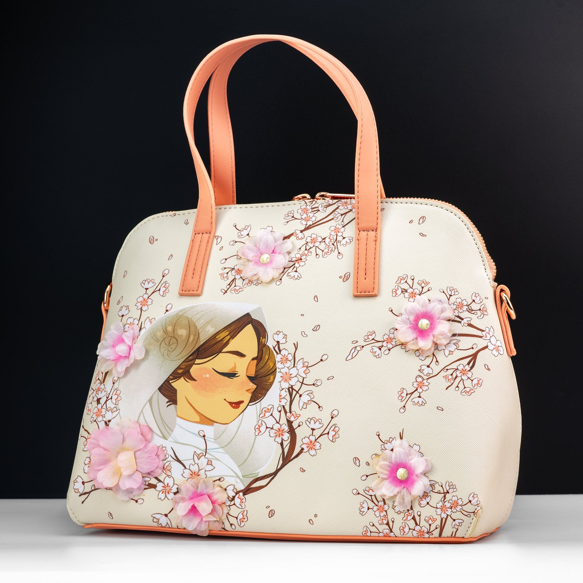 Loungefly x Star Wars Princess Leia Floral Crossbody Bag - GeekCore