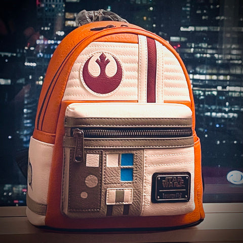 Loungefly x Star Wars Rebel Pilot Cosplay Mini Backpack GeekCore