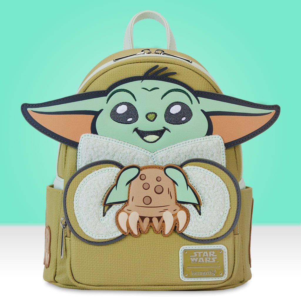 Loungefly x Star Wars The Mandalorian Grogu and Crabbies Cosplay Mini Backpack - GeekCore