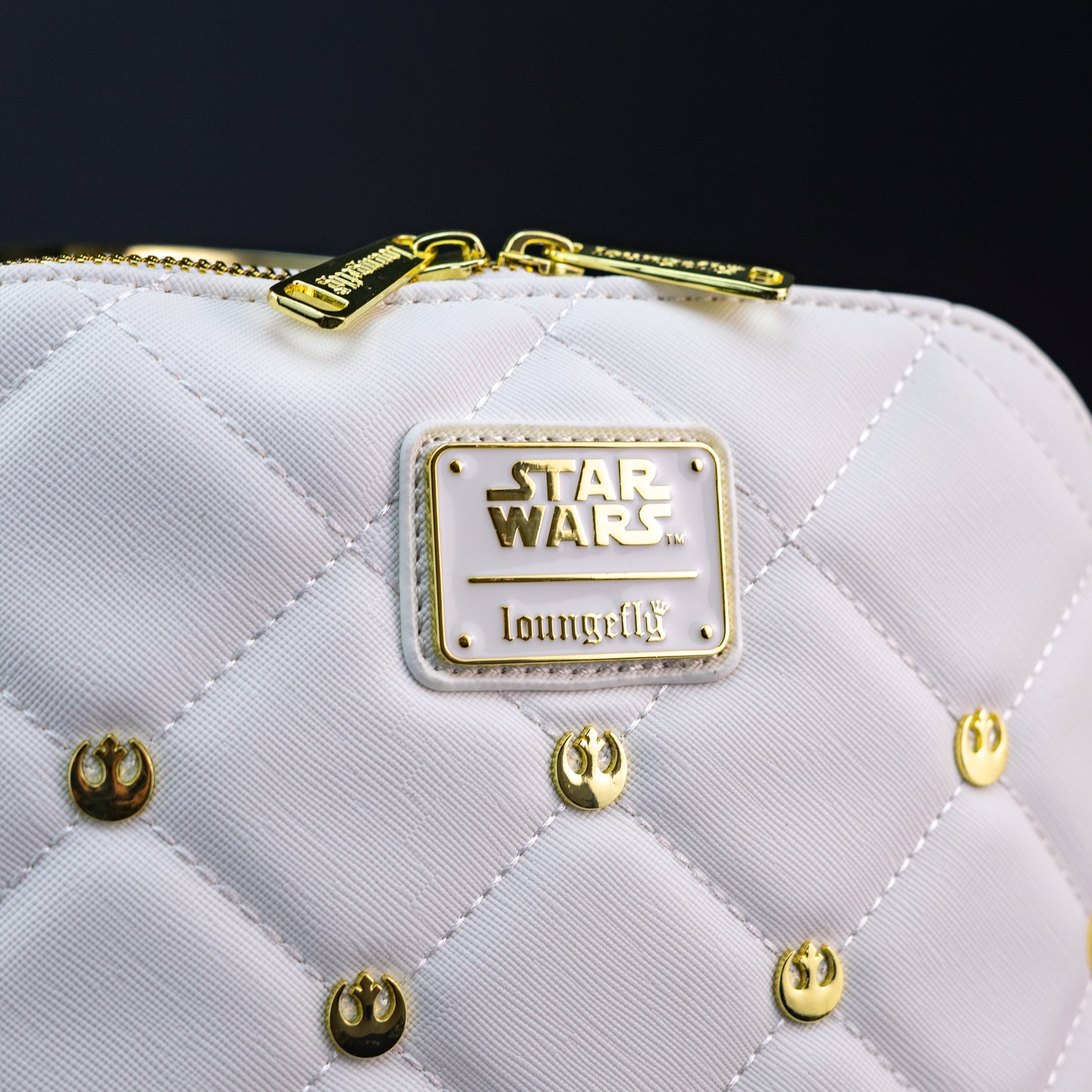 Loungefly x Star Wars White Gold Rebel Hardware Mini Backpack - GeekCore