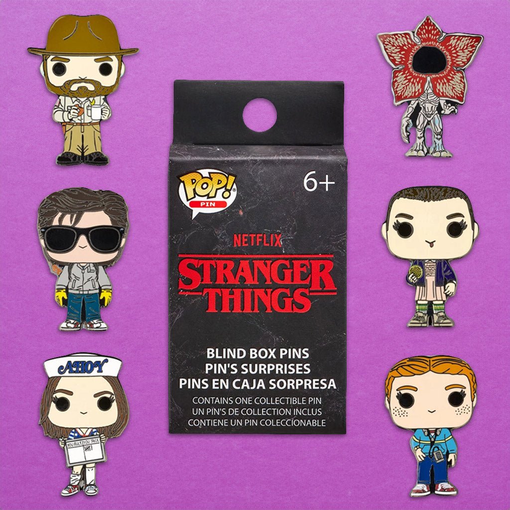 Loungefly x Stranger Things Funko Pop! Characters Blind Box Mystery Pin - GeekCore