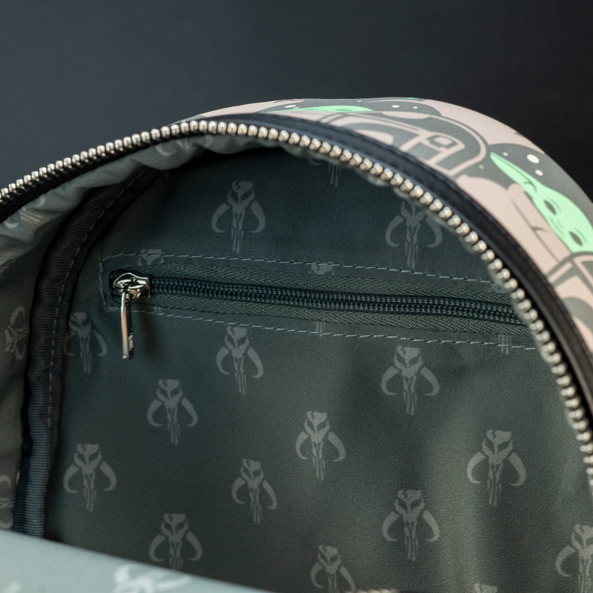 Loungefly x The Mandalorian, Grogu and Mandalorian Print Mini Backpack - GeekCore