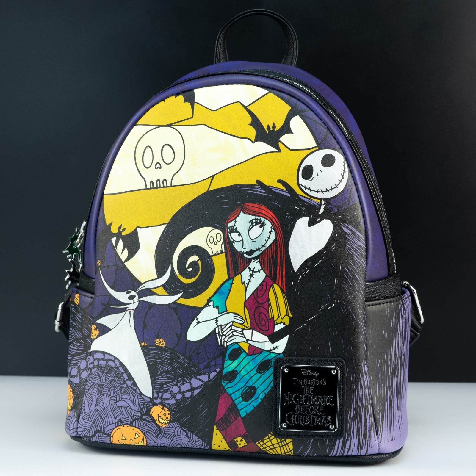 Loungefly x The Nightmare Before Christmas Zero, Jack and Sally Graveyard Scene Mini Backpack - GeekCore