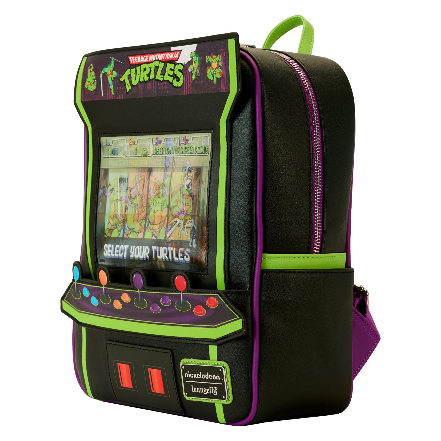 Loungefly x TMNT 40th Anniversary Vintage Arcade Mini Backpack - GeekCore