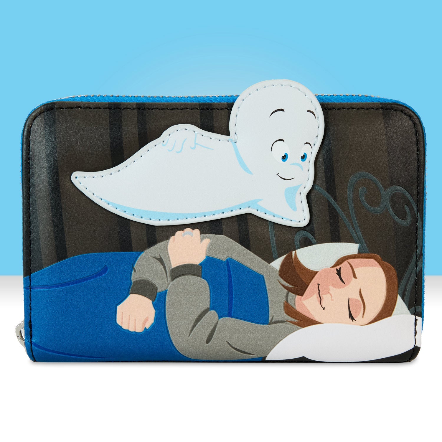 Loungefly x Universal Casper The Friendly Ghost Halloween Zip Around Wallet - GeekCore