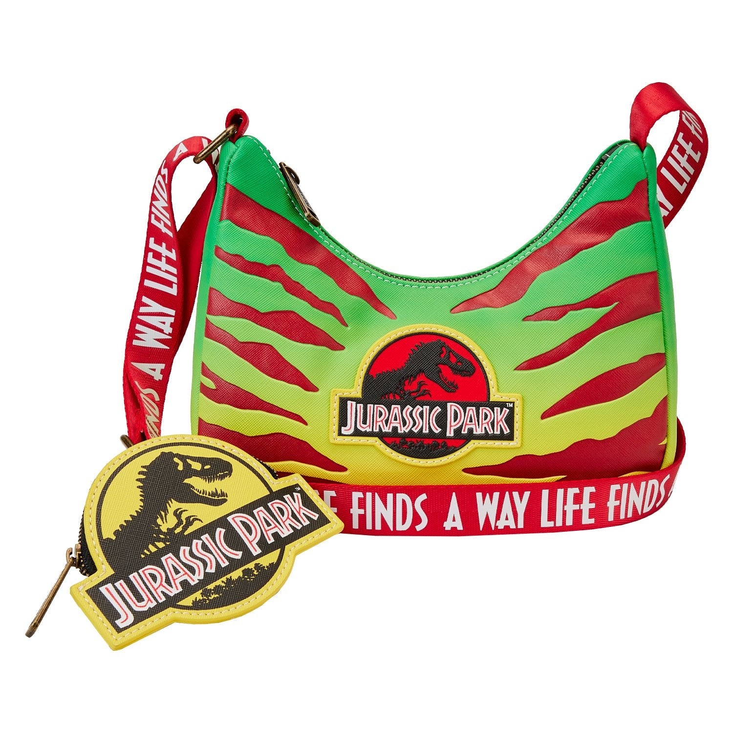 Loungefly x Universal Jurassic Park 30th Anniversary Life Finds A Way Crossbody Bag - GeekCore