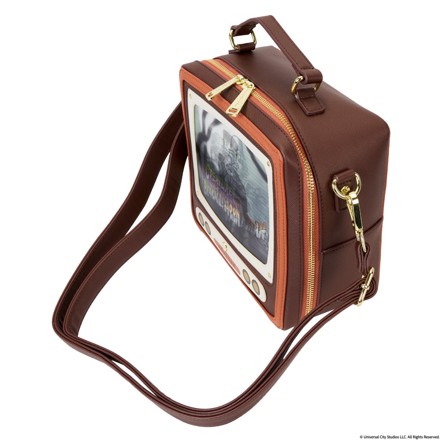 Loungefly x Universal Monsters Vintage TV Triple Lenticular Crossbody Bag - GeekCore