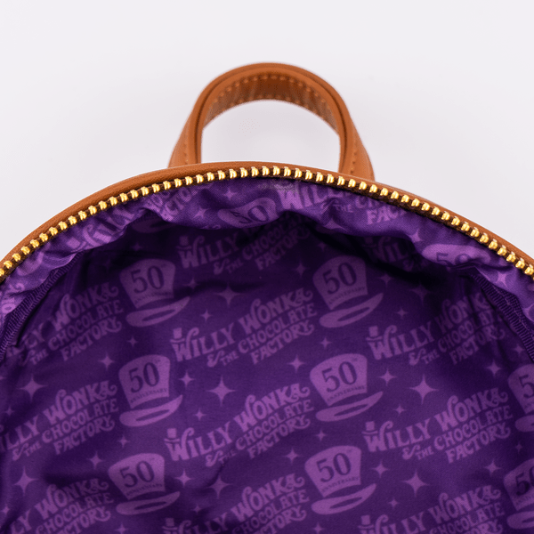 Loungefly x Warner Bros Charlie and the Chocolate Factory 50th Anniversary Mini Backpack - GeekCore