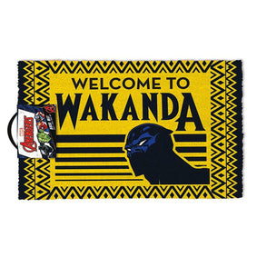 Marvel Black Panther Welcome to Wakanda Coir Doormat - GeekCore