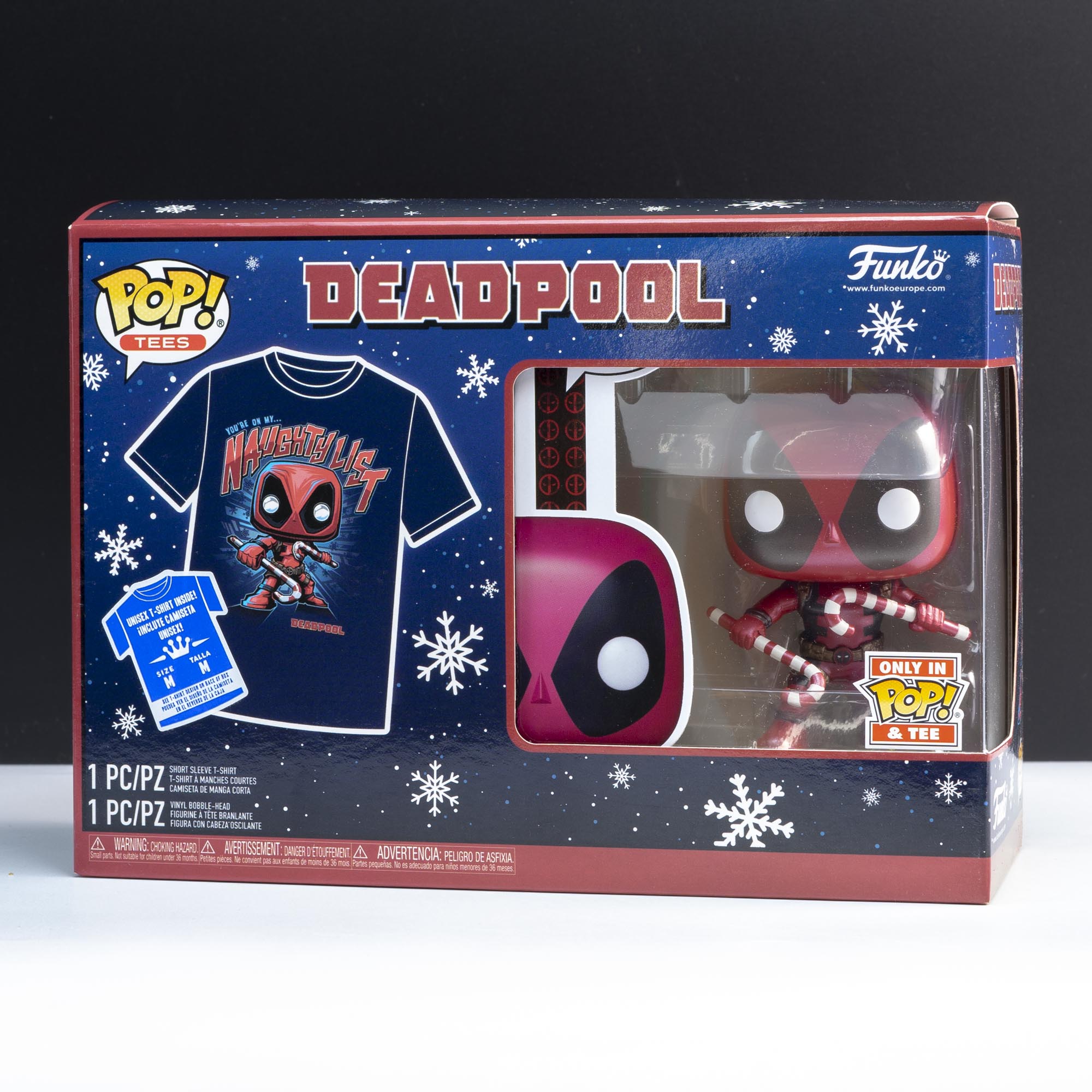 Marvel Deadpool Holiday Pop! Vinyl and Tee Set - GeekCore