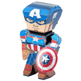 Metal Earth Marvel Captain America Character 3D DIY Model - GeekCore