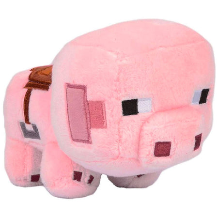 Minecraft Happy Explorer Saddled Pig Collectible Plush Toy - GeekCore