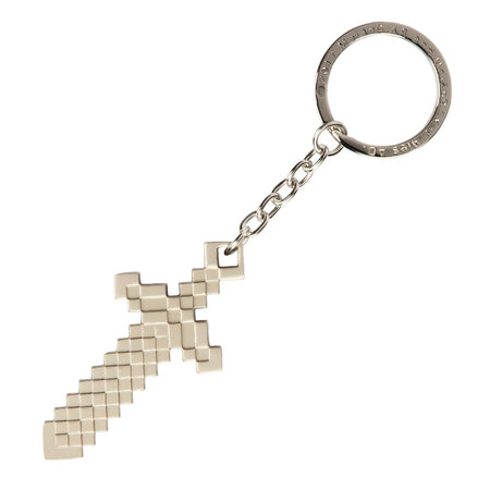 Minecraft Metal Sword Keychain - GeekCore