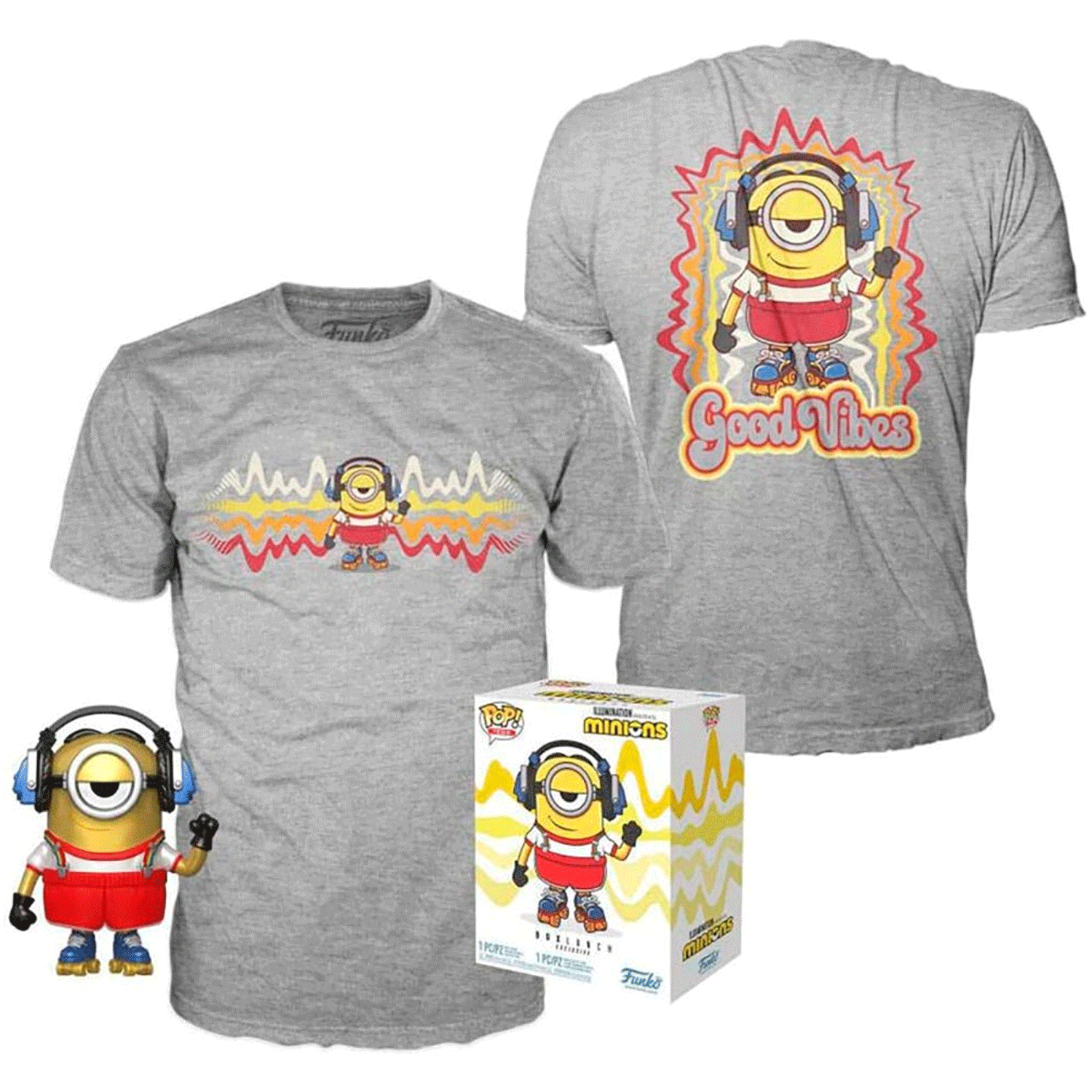 Minions 2 Skater Stuart Pop! Vinyl and Tee Set - GeekCore