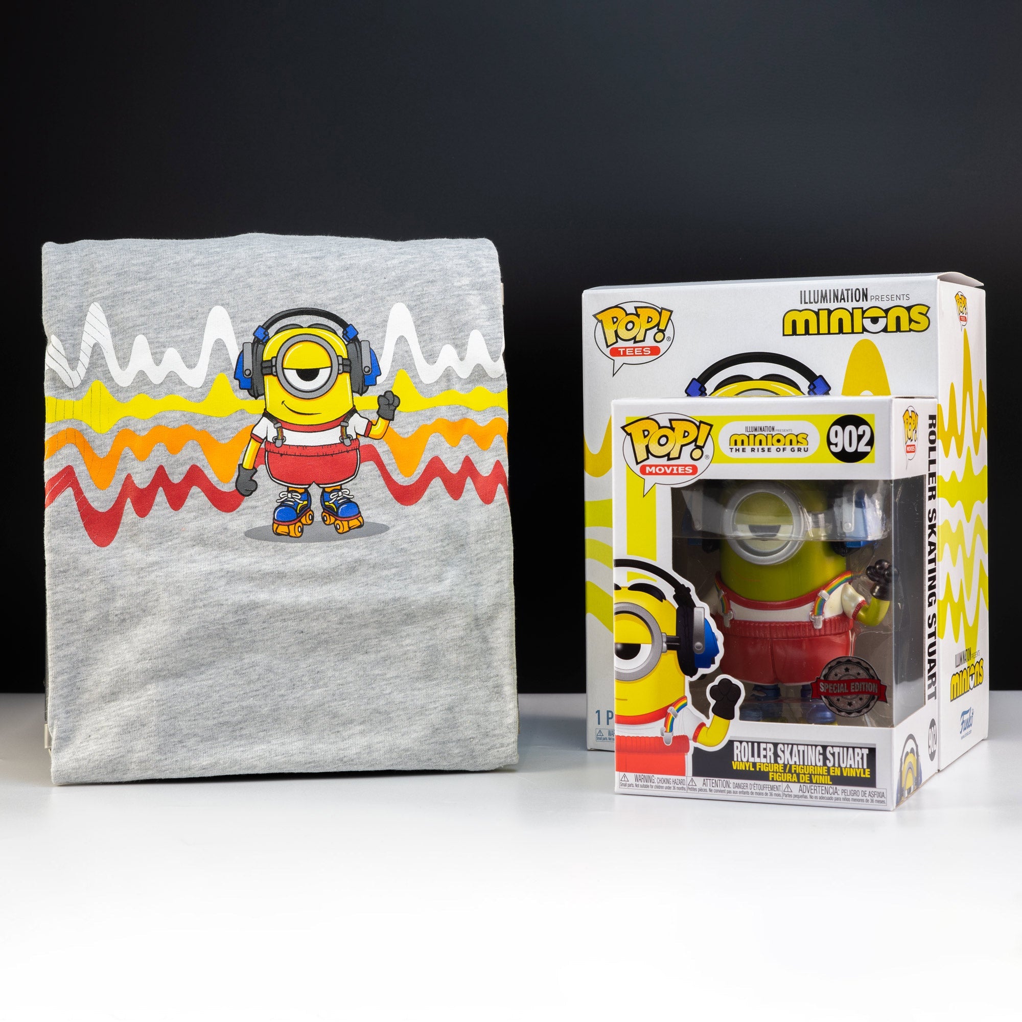 Minions 2 Skater Stuart Pop! Vinyl and Tee Set - GeekCore