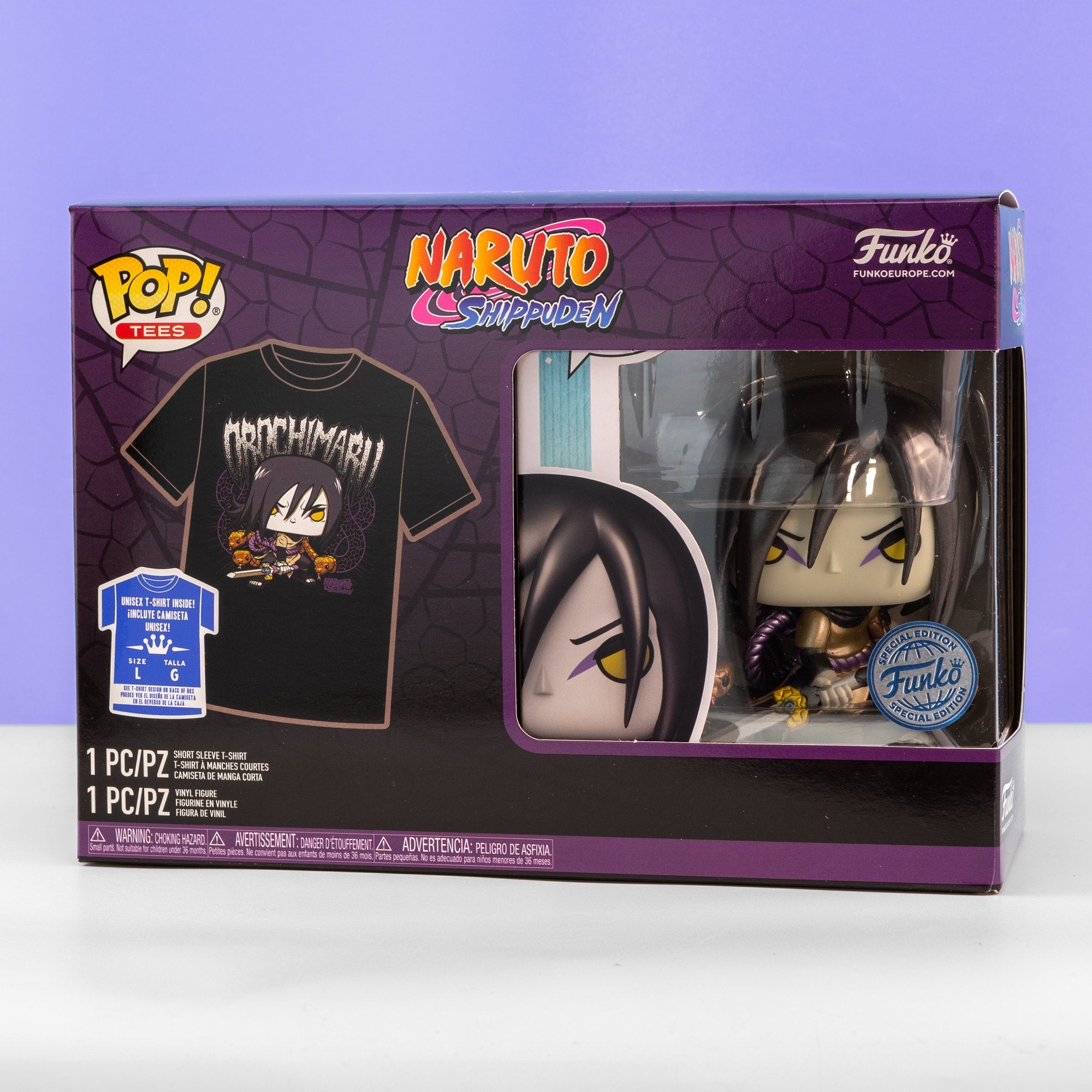 Naruto Orochimaru Pop! Vinyl and Tee Set - GeekCore