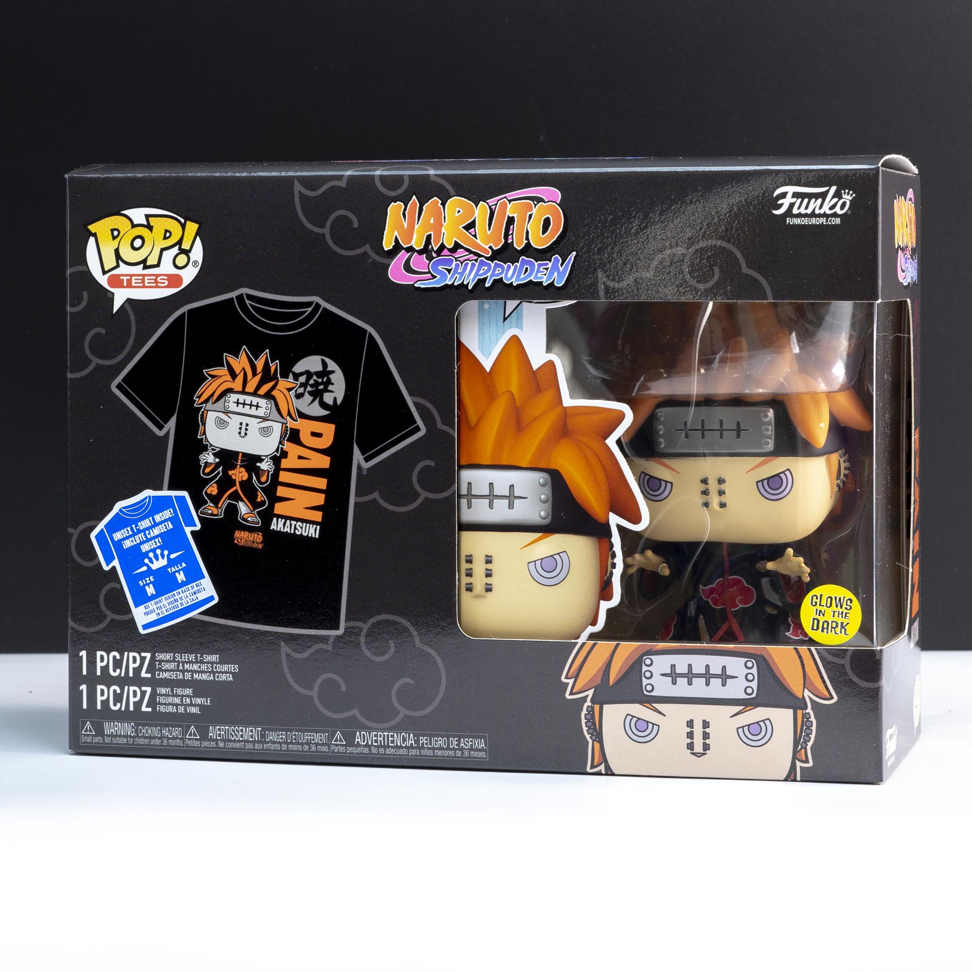 Naruto Pain (Glow in the Dark) Pop! Vinyl and Tee Set - GeekCore