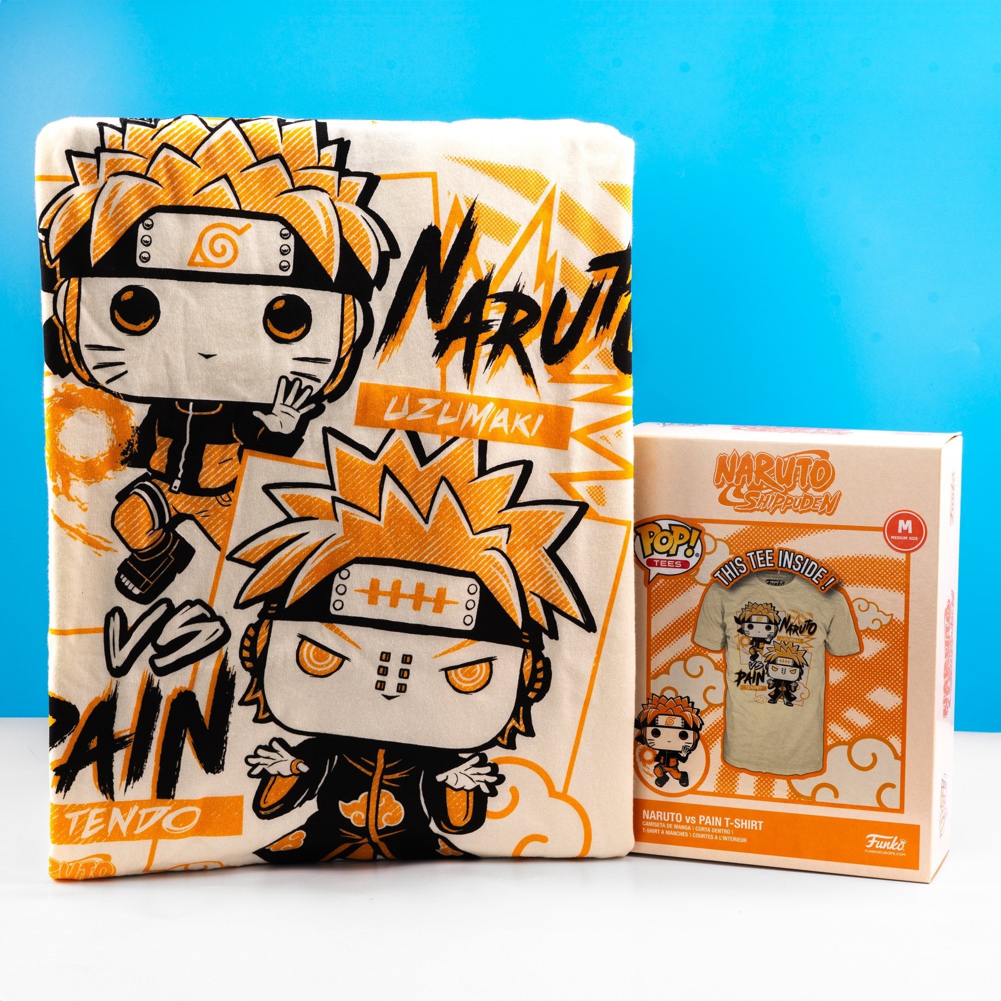 Naruto: Shippuden - Naruto vs Pain Funko Boxed Tee - GeekCore