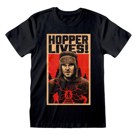 Netflix Stranger Things Hopper Lives T - shirt - GeekCore