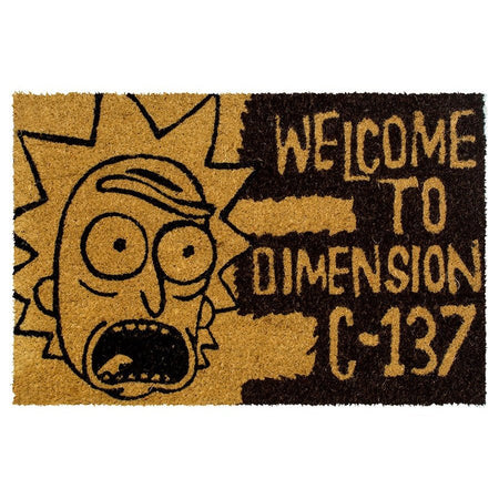 Rick and Morty Dimension C - 137 Coir Doormat - GeekCore