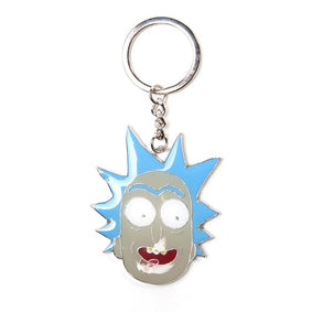 Rick and Morty Rick Sanchez Metal Key Chain - GeekCore