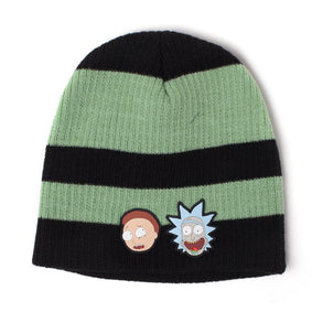 Rick and Morty Striped Beanie Hat - GeekCore