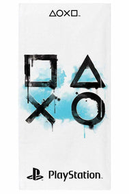 Sony Playstation Inkwash Cotton Beach Towel - GeekCore