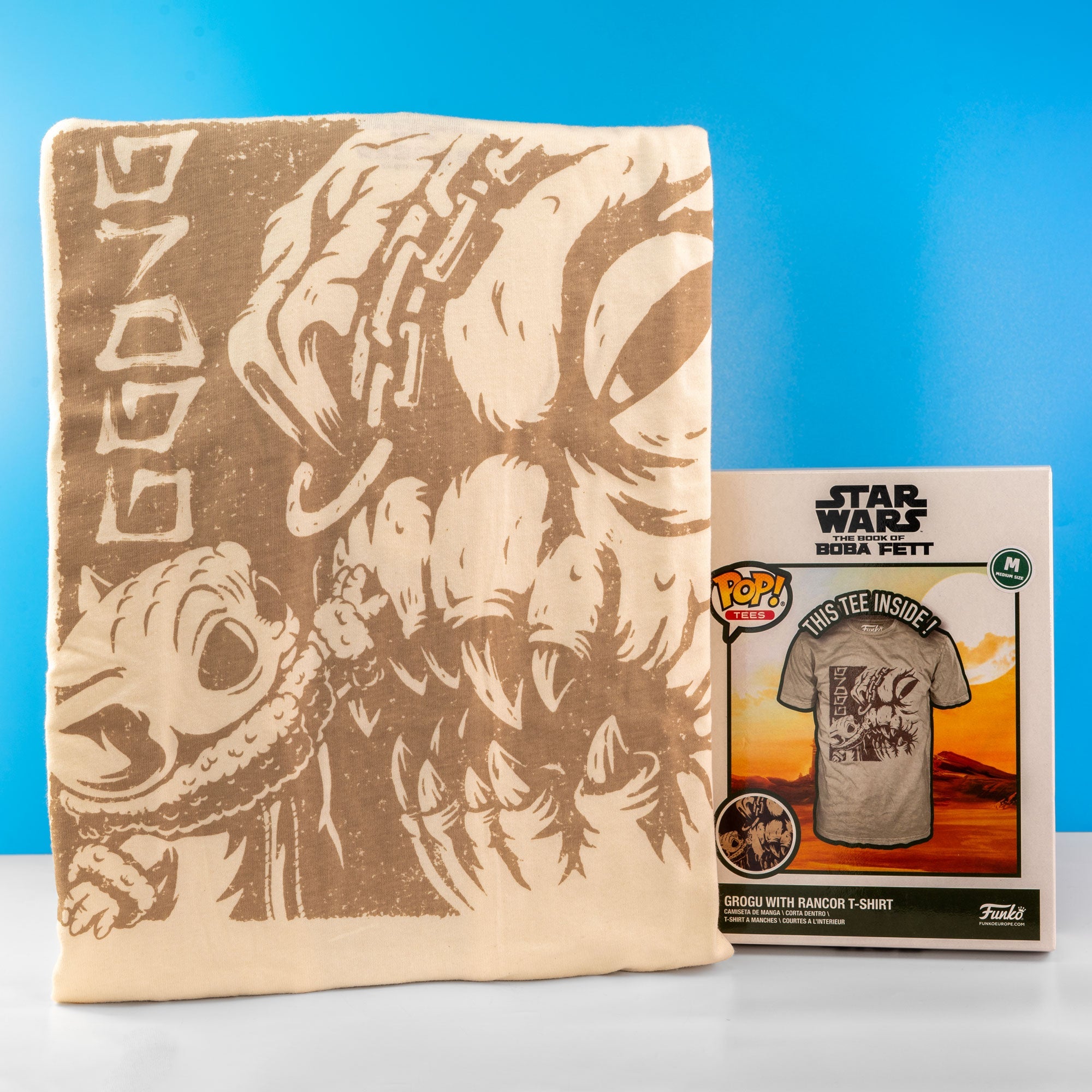 Star Wars Grogu with Rancor Funko Boxed Tee - GeekCore