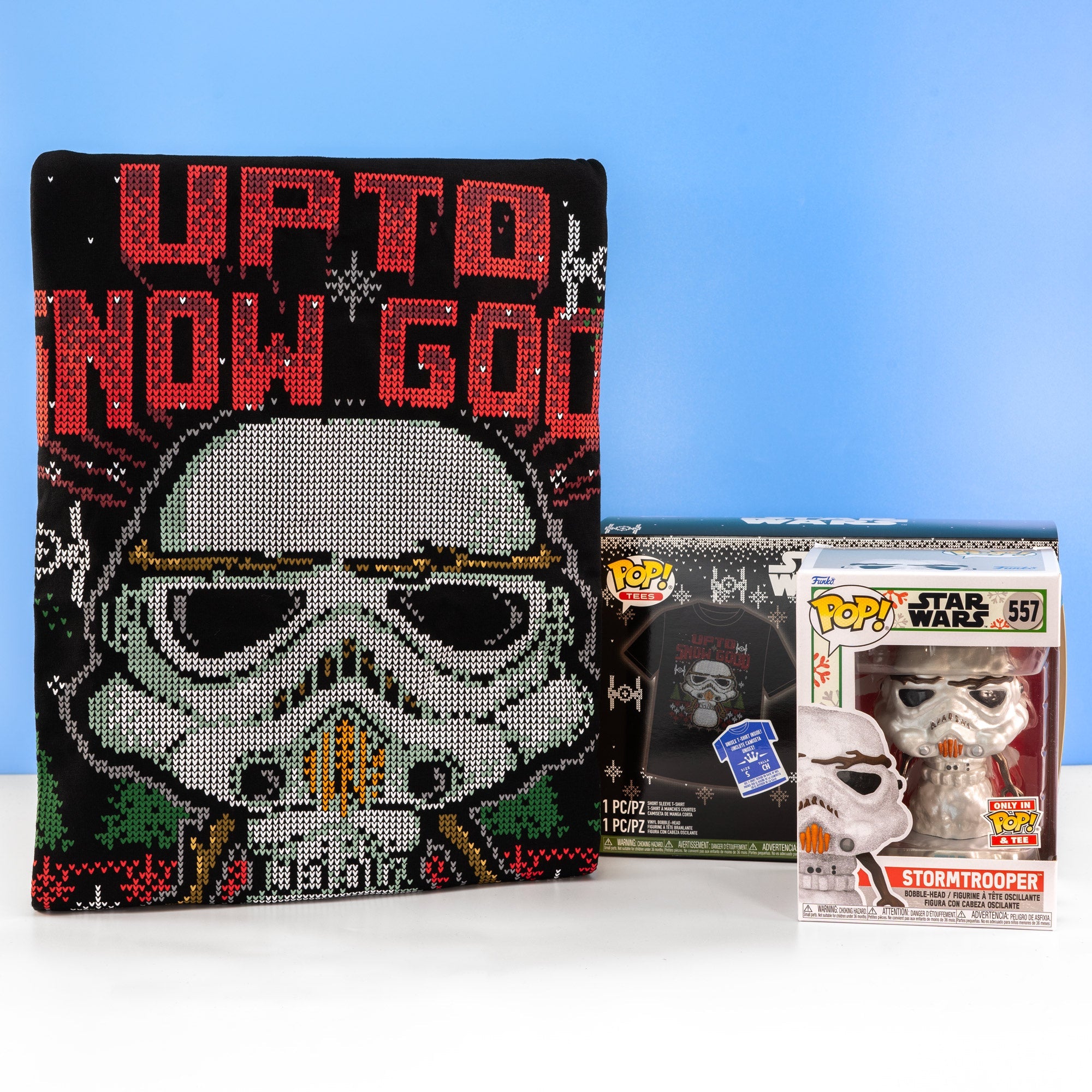 Star Wars Holiday Stormtrooper Funko Pop! Vinyl and Tee Set - GeekCore