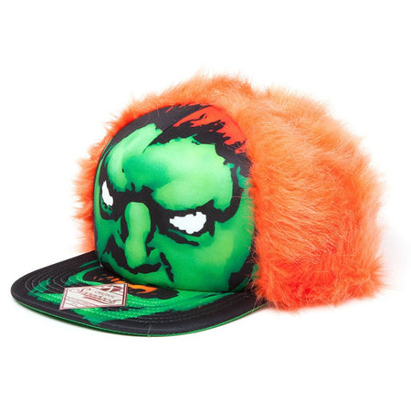 Street Fighter Blanka Novelty Furry Snapback Cap - GeekCore