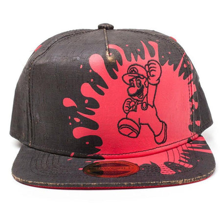 Super Mario - Mario Black Cork Snapback Cap - GeekCore