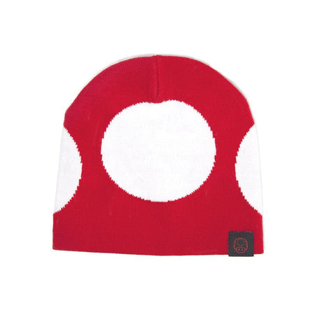 Super Mario Red Super Mushroom Beanie Hat - GeekCore