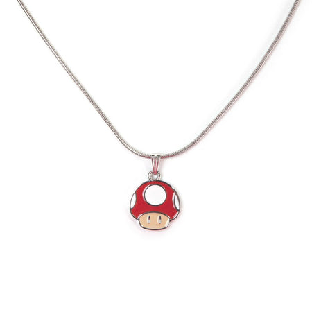 Super Mario Red Super Mushroom Necklace - GeekCore