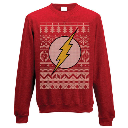 The Flash Fairisle Christmas Jumper - X - Large - GeekCore