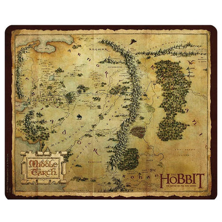 The Hobbit Mouse Mat - Map of Middle - Earth - GeekCore