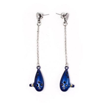 The Legend of Zelda Ocarina Earrings - GeekCore